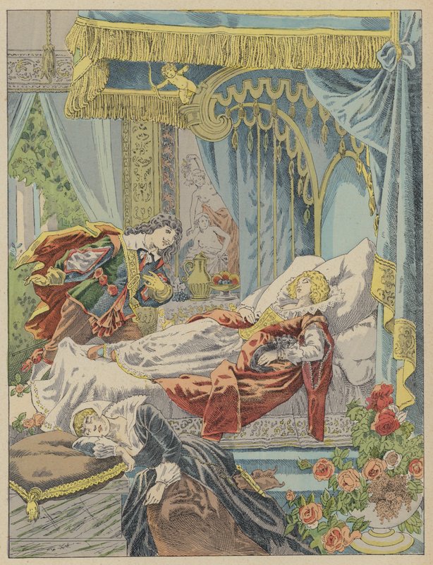 Csipkerózsika, Csipkerózsika (színes litó) alkotó: Frederic Theodore (after) Lix
