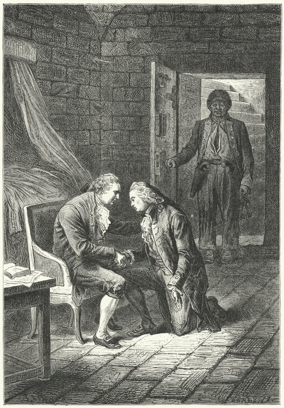 Franciaország XVI. Lajos ügyvédjétől, Malesherbestől kapta a hírt árulásért való elítéléséről alkotó: Frederic Theodore (after) Lix