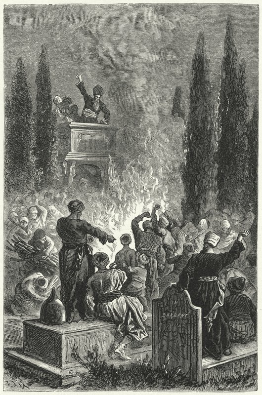 Izmaeliták találkozója (metszet) alkotó: Frederic Theodore (after) Lix