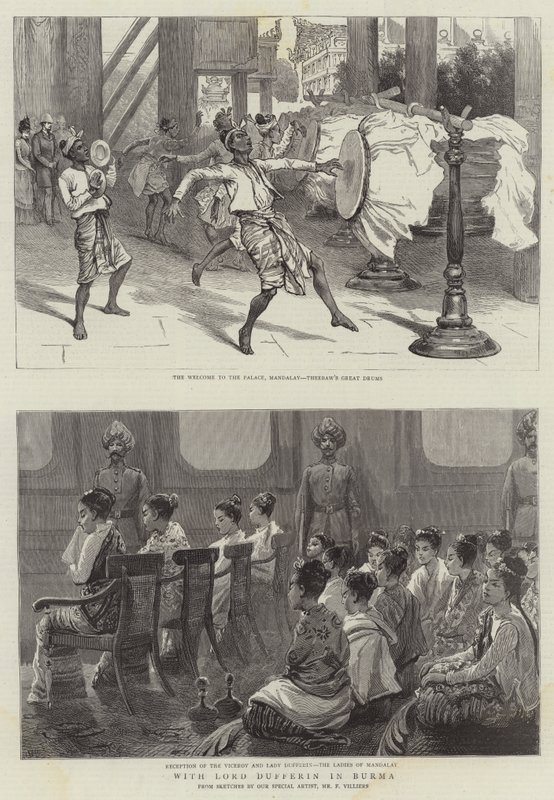 Lord Dufferinnel Burmában alkotó: Frederic Villiers