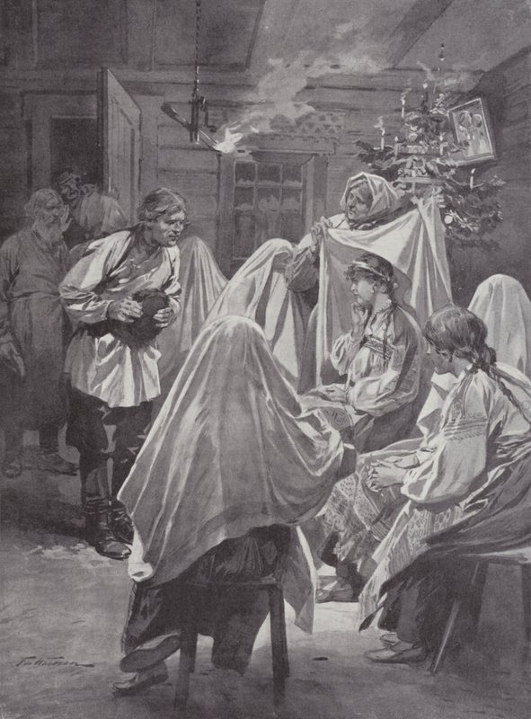 Menyasszonyválasztás karácsony estéjén alkotó: Frederic de Haenen