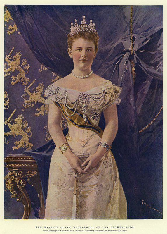 Őfelsége Wilhelmina holland királynő alkotó: Frederic de Haenen