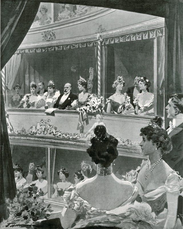 VII. Edward király és családja a Covent Gardenben alkotó: Frederic de Haenen