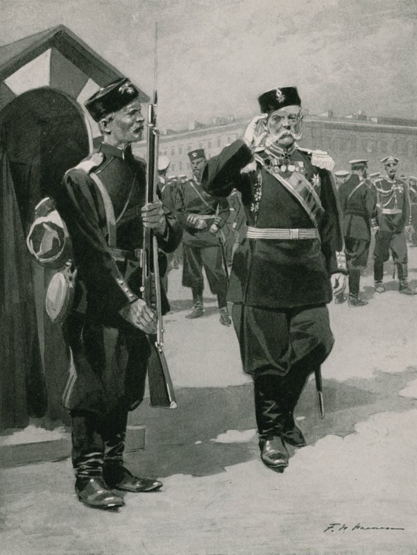 Tiszt és őrszem alkotó: Frederic de Haenen