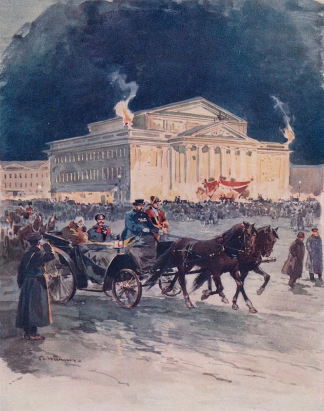 A Császári Operaház egy gálaelőadás után alkotó: Frederic de Haenen