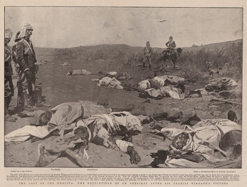 The Last of the Khalifa, Om Debrikat csatatere Sir Francis Wingate győzelme után alkotó: Frederic de Haenen