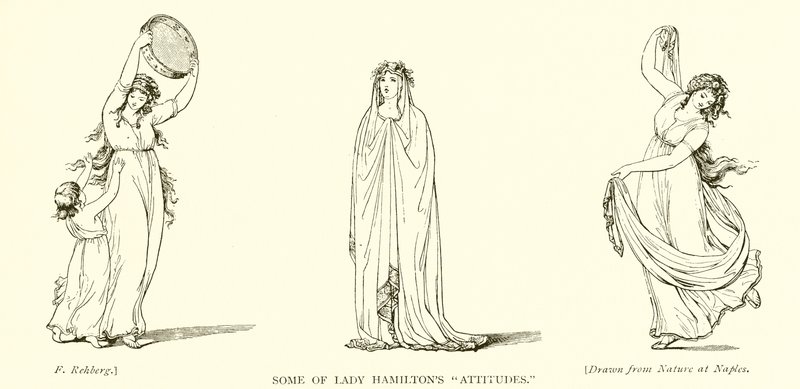 Lady Hamilton néhány attitűdje alkotó: Frederich Rehberg