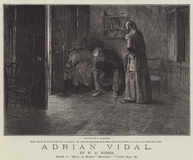 Adrian Vidal, W E Norris alkotó: Frederick Barnard