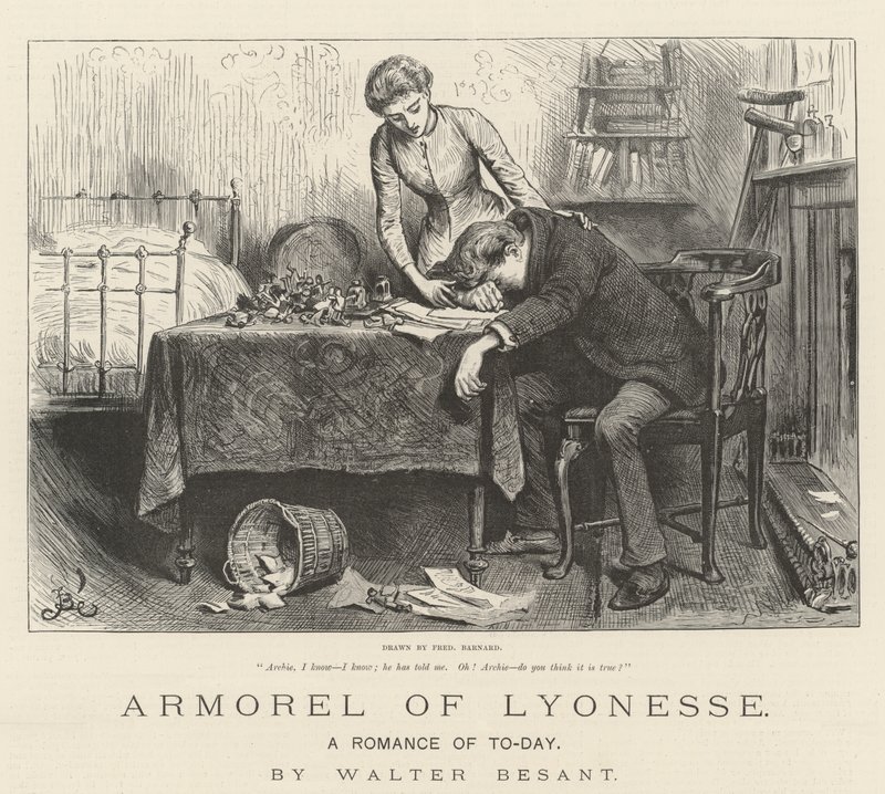 Armorel of Lyonesse, Egy mai románc, írta Walter Besant alkotó: Frederick Barnard