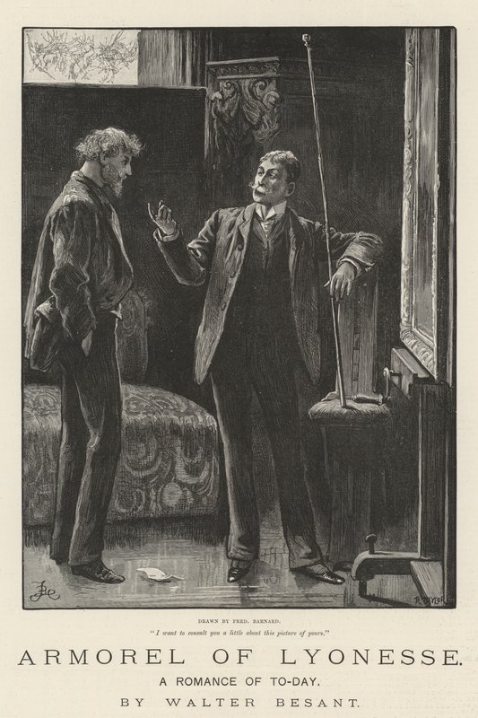 A lyonessei armorel, A mai romantika, Walter Besant alkotó: Frederick Barnard