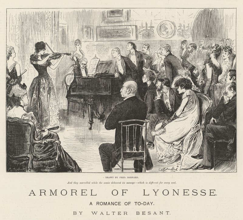 A lyonessei armorel, A mai romantika, Walter Besant alkotó: Frederick Barnard