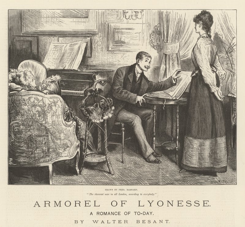 A lyonessei armorel, A mai romantika, Walter Besant alkotó: Frederick Barnard