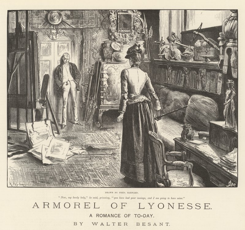Armorel of Lyonesse, Egy mai románc, írta Walter Besant alkotó: Frederick Barnard