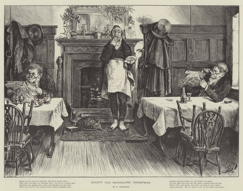 Crusty öreg agglegények karácsonya alkotó: Frederick Barnard