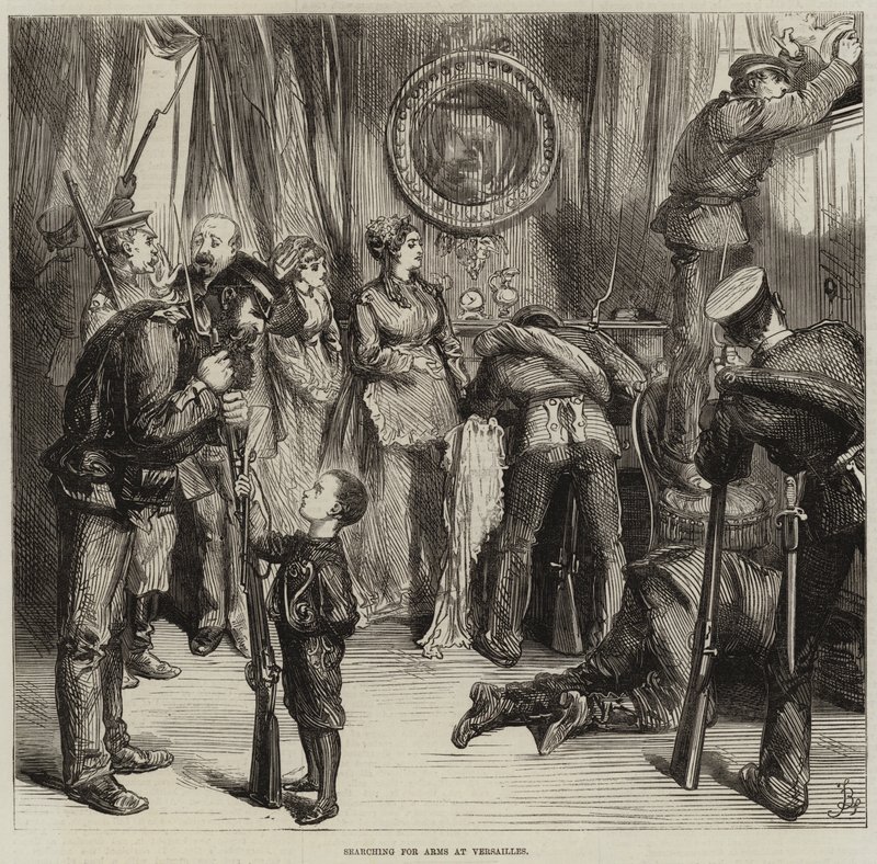 Fegyverek keresése Versailles-ban alkotó: Frederick Barnard