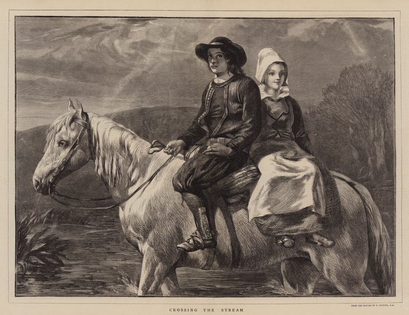 Átkelés a patakon alkotó: Frederick Goodall