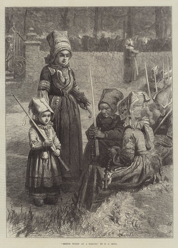 Breton nők a kegyelemben alkotó: Frederick John Skill