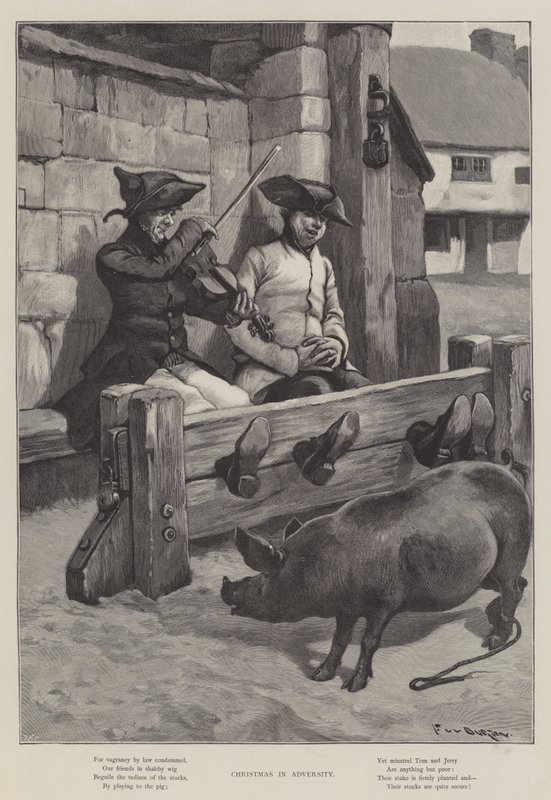 Karácsony a csapásokban alkotó: Frederick William Burton