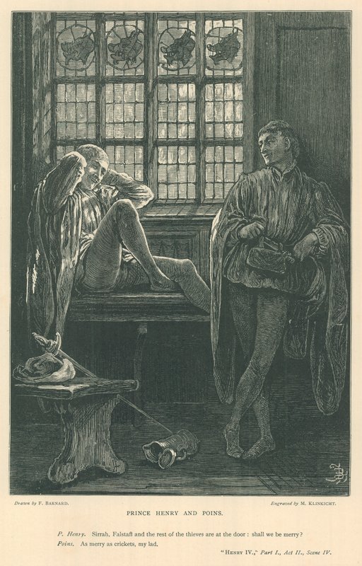 Illusztráció IV. Henrik királyhoz, i. rész alkotó: Frederick Barnard