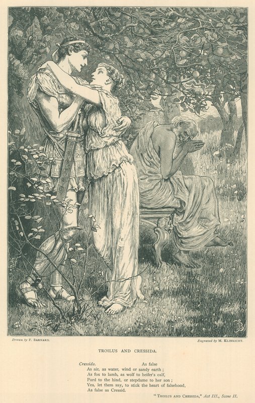 Illusztráció Troilus és Cressida számára alkotó: Frederick Barnard