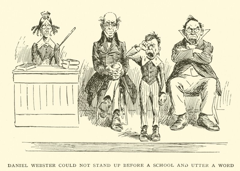 Daniel Webster nem tudott felállni egy iskola előtt és egy szót sem szólni alkotó: Frederick Burr Opper