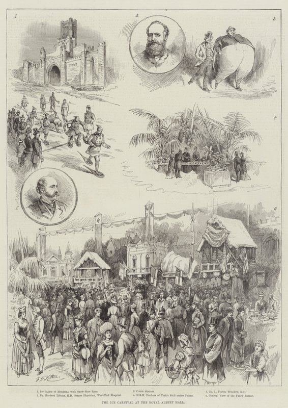 Jégkarnevál a Royal Albert Hallban alkotó: Frederick George Kitton