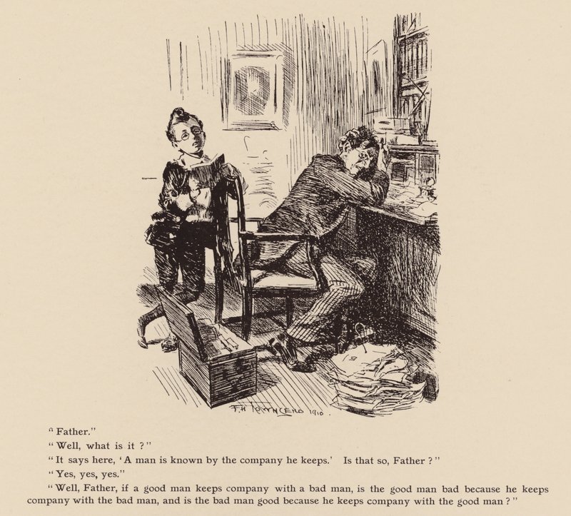 Az embert arról ismerik, hogy milyen társaságban van (litho) alkotó: Frederick Henry Townsend