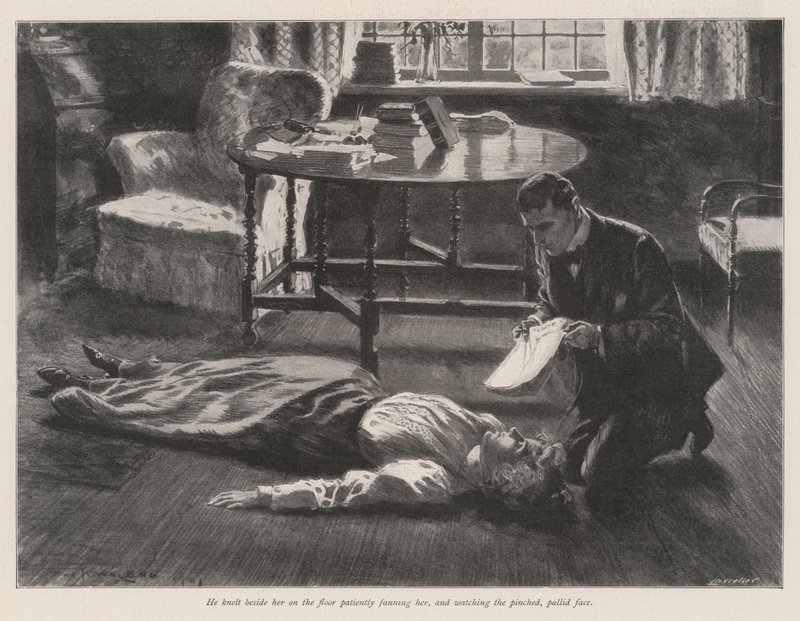 A tiszafák remete, szerző: E Nesbit alkotó: Frederick Henry Townsend