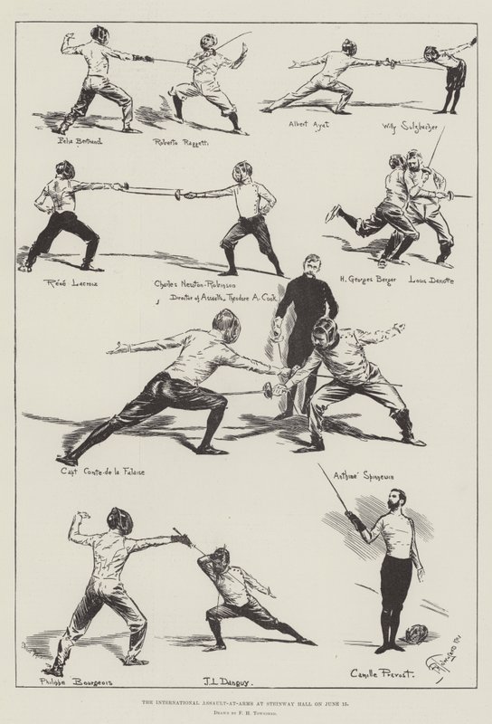 Nemzetközi Assault-at-Arms a Steinway Hallban június 15-én alkotó: Frederick Henry Townsend