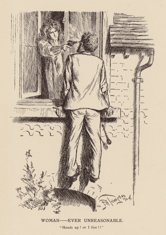Woman - Ever Unreasonable (litográfia) alkotó: Frederick Henry Townsend