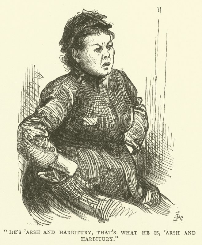 Egy nő dühös, amiért beidézték egy találkozóra az iskolaszék tisztviselőjével, mert nem küldte iskolába a fiát alkotó: Frederick L. Bernard