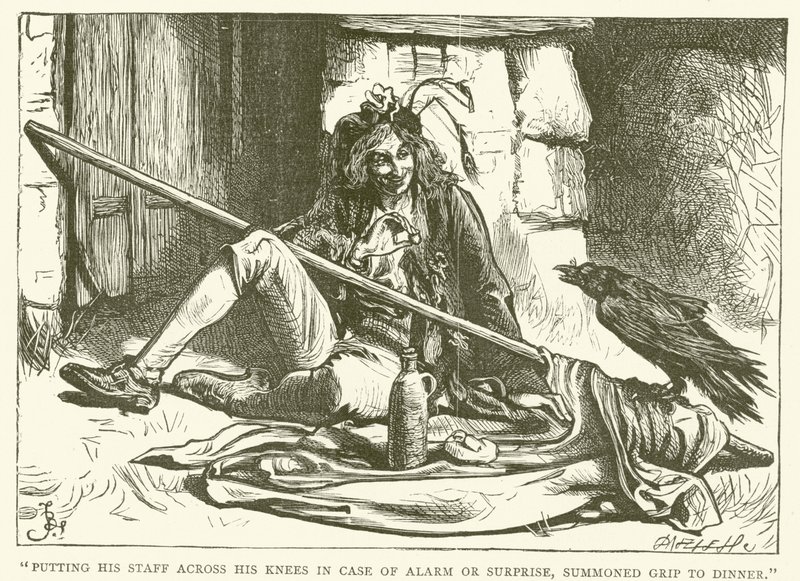 Illusztráció Barnaby Rudge számára alkotó: Frederick L. Bernard