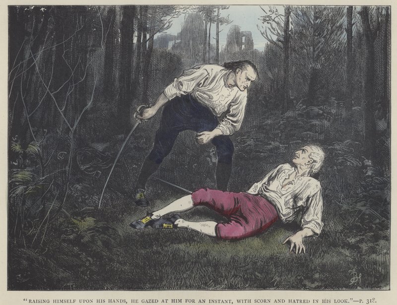 Illusztráció Barnaby Rudge számára alkotó: Frederick L. Bernard