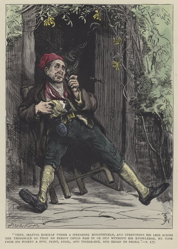 Illusztráció Barnaby Rudge számára alkotó: Frederick L. Bernard