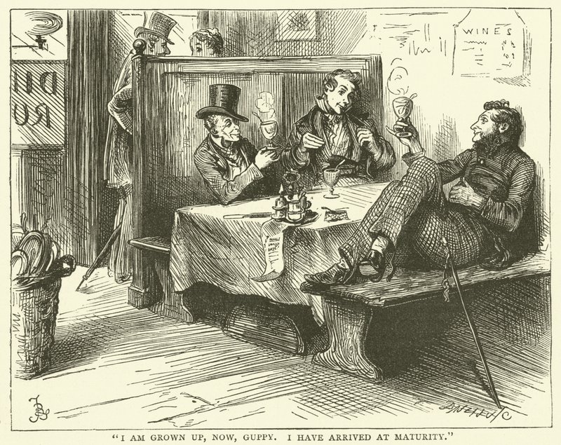 Illusztráció a Bleak House-hoz alkotó: Frederick L. Bernard