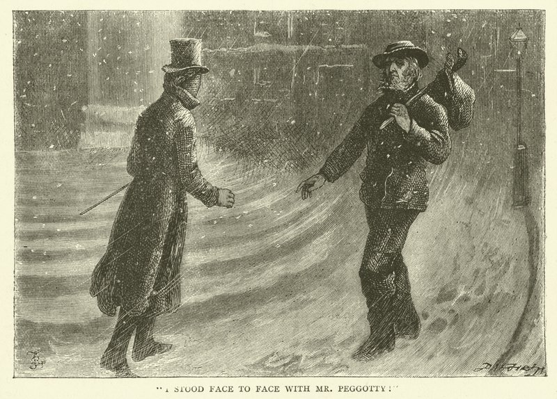 Illusztráció David Copperfield számára alkotó: Frederick L. Bernard