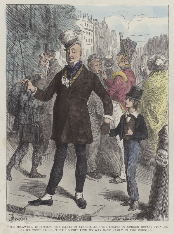Illusztráció David Copperfield számára alkotó: Frederick L. Bernard