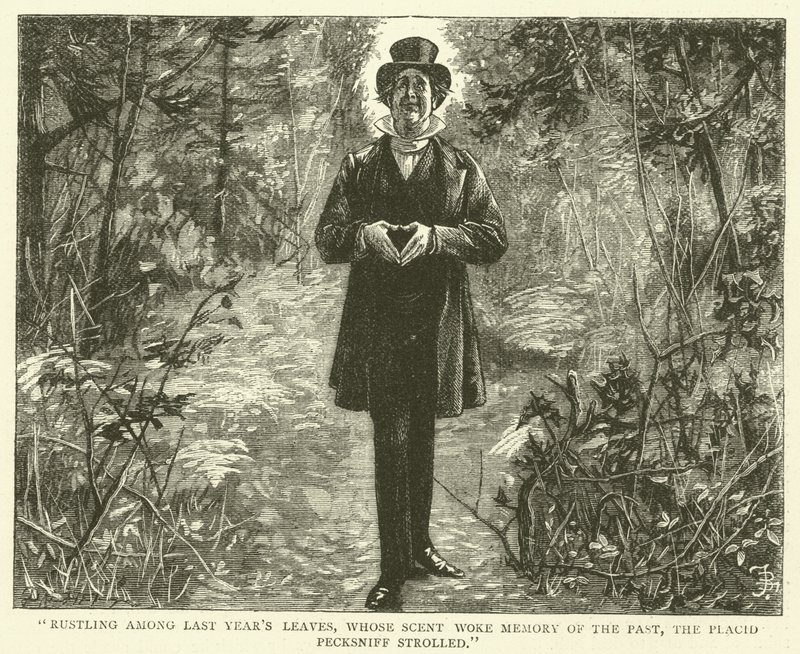 Illusztráció Martin Chuzzlewit számára alkotó: Frederick L. Bernard