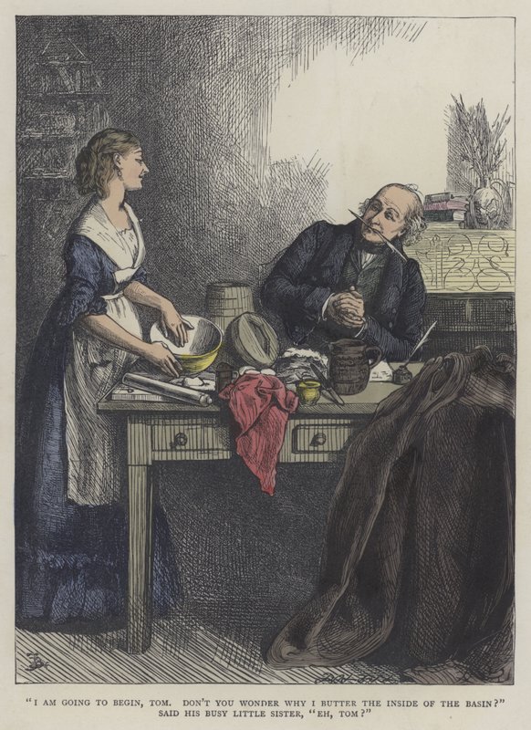 Illusztráció Martin Chuzzlewit számára alkotó: Frederick L. Bernard