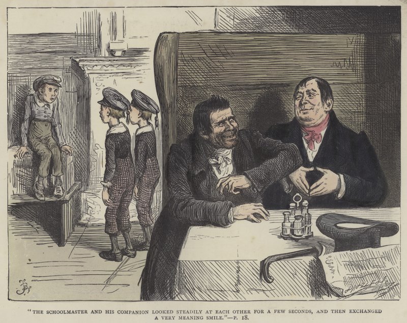 Illusztráció Nicholas Nickleby számára alkotó: Frederick L. Bernard