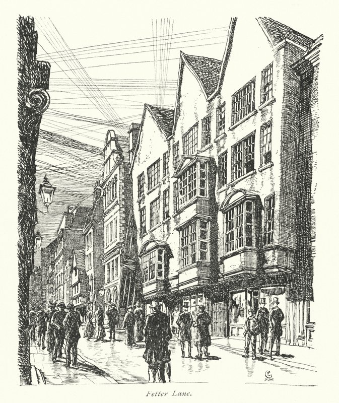 London: Lane (színes litográfia) alkotó: Frederick Landseer Maur Griggs