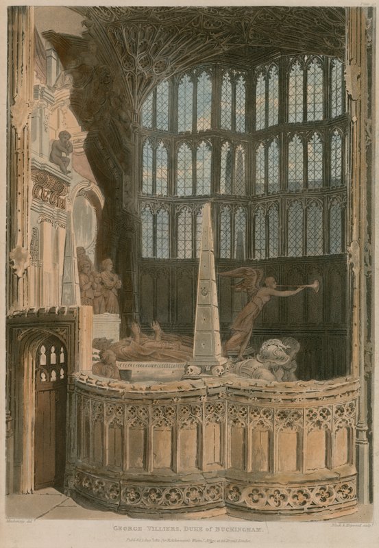 George Villiers, Buckingham hercegének emlékműve, Westminster apátság, London alkotó: Frederick Mackenzie