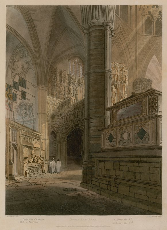 North East Area, Westminster Abbey, London alkotó: Frederick Mackenzie