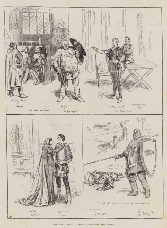 Shakspere Henrik IV, I. része a Haymarket Színházban alkotó: Frederick Pegram