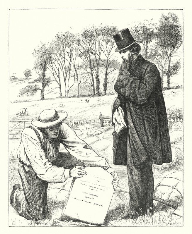 Apai siralom (metszet) alkotó: Frederick Smallfield