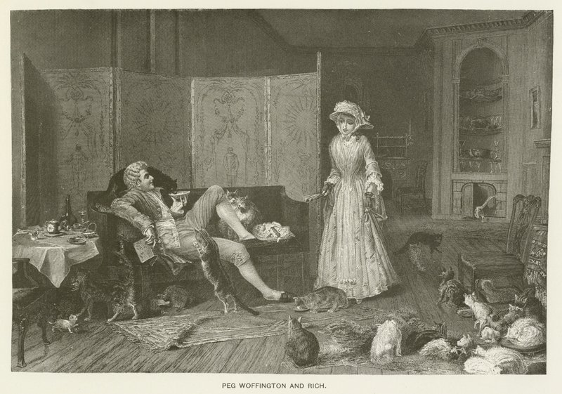 Peg Woffington és Rich alkotó: Frederick Smallfield