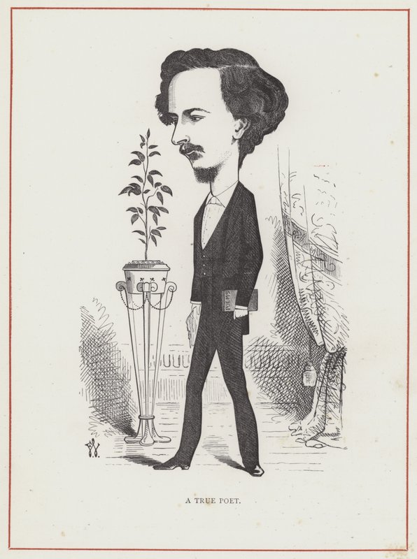 Algernon Charles Swinburne, költő alkotó: Frederick Waddy