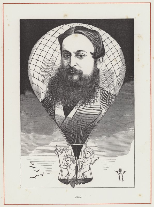 Tom Hood, a Fun szerkesztője alkotó: Frederick Waddy