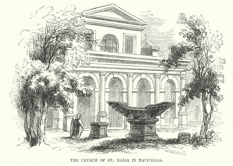 A navicellai Szent Mária-templom (metszet) alkotó: Frederick William Fairholt