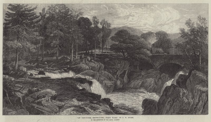 Pont-y-Pair, Bettws-y-Coed, Észak-Wales alkotó: Frederick William Hulme